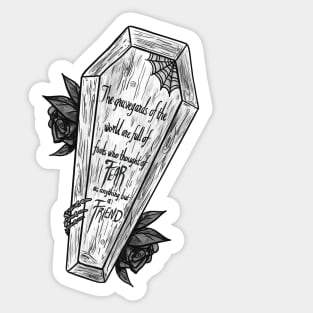 Empire of the Vampire - Graveyards, Fear, Coffin, Spooky Sticker